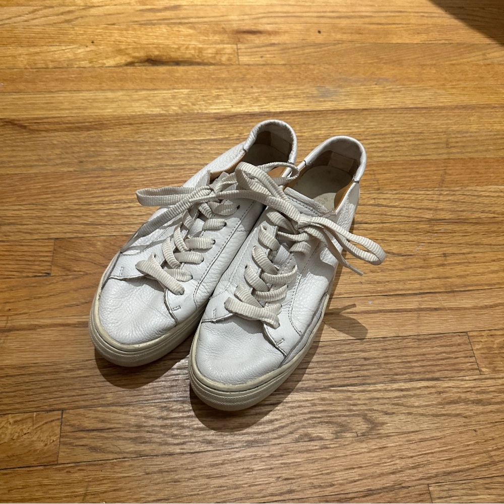 White Soludos Platform Ibiza Sneakers Size 6.5